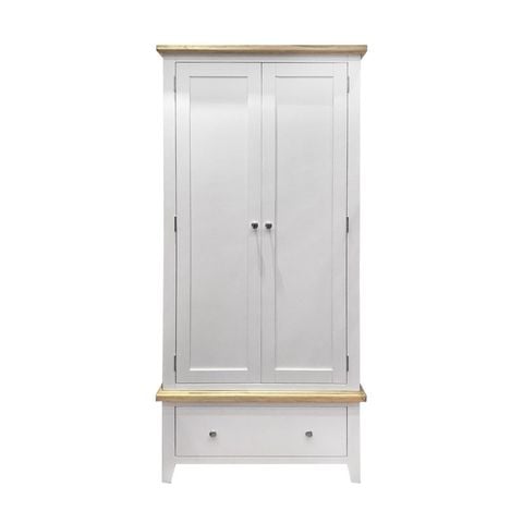 TỦ QUẦN ÁO HIGHGATE MÀU TRẮNG 2 CÁNH