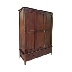 TỦ QUẦN ÁO 3 CÁNH MÀU NÂU
