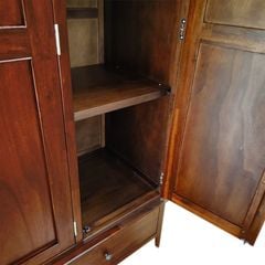 TỦ QUẦN ÁO 3 CÁNH MÀU NÂU