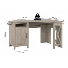 BÀN LÀM VIỆC KEYWEST WASHED GRAY