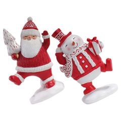 BỘ 2 TƯỢNG 2 TƯỢNG SANTA CLAUS VÀ SNOWMAN
