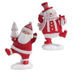 BỘ 2 TƯỢNG 2 TƯỢNG SANTA CLAUS VÀ SNOWMAN