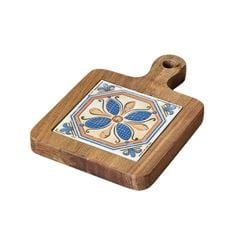 MIẾNG LÓT NỒI GỖ MẶT SỨ HỌA TIẾT VINTAGE