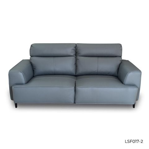 GHẾ SOFA 2 CHỖ DA BÒ LIGHT BLUE 8019