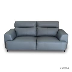 GHẾ SOFA 2 CHỖ DA BÒ LIGHT BLUE 8019