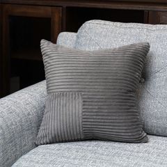 VỎ GỐI SOFA TRANG TRÍ MÀU XÁM