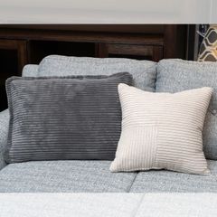VỎ GỐI SOFA TRANG TRÍ MÀU XÁM