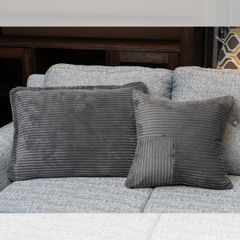VỎ GỐI SOFA TRANG TRÍ MÀU XÁM