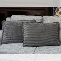 VỎ GỐI SOFA TRANG TRÍ MÀU XÁM