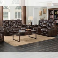 GHẾ SOFA 3 CHỖ DA BÒ CHỈNH ĐIỆN ERIC CHURCH