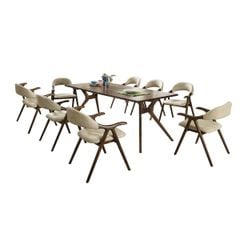 BỘ BÀN ĂN 8 GHẾ TAHOE WALNUT 2.0