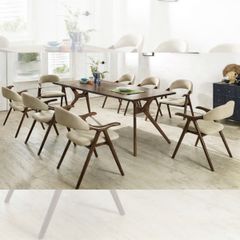 BỘ BÀN ĂN 8 GHẾ TAHOE WALNUT 1.8