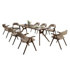 BỘ BÀN ĂN 8 GHẾ TAHOE WALNUT 1.8
