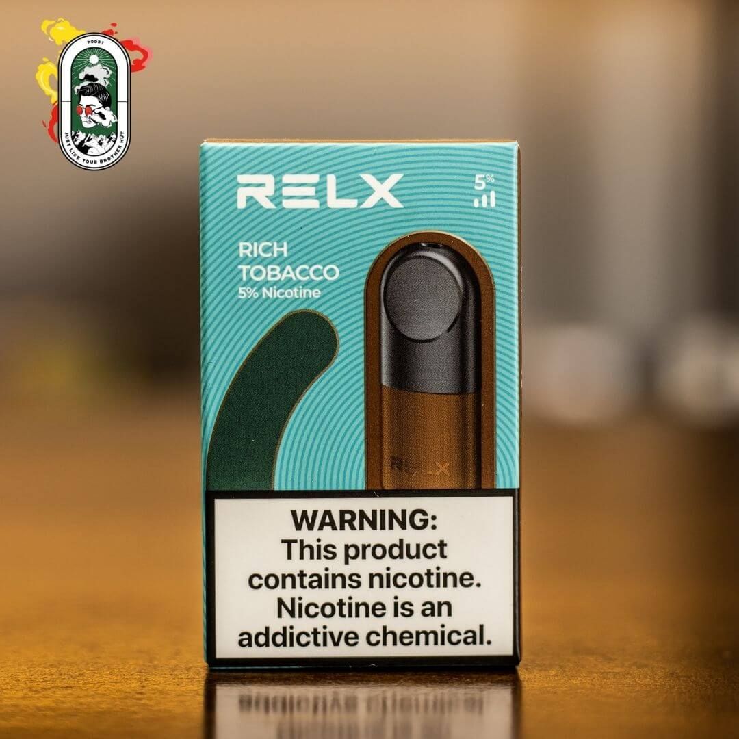  Đầu Pod RELX Pro Rich Tobacco Thuốc Lá Cao Cấp 50MG Chính Hãng 