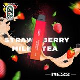  Pod hút 1 lần Vapor Yeezy Ness Strawberry Milk Tea Trà Sữa Dâu Chính Hãng 