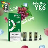  Pack 3 Đầu Pod VapX Violet YK6 kèm 1 coil Aloe Grape Chính Hãng 