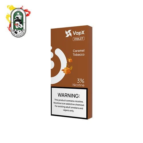  Pack 3 Đầu Pod VapX Violet YK6 Kèm 1 Coil Caramel Tobacco Chính Hãng 