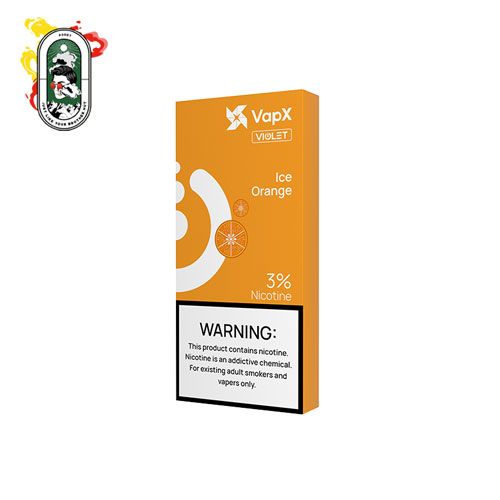  Pack 3 Đầu Pod VapX Violet YK6 kèm 1 Coil Ice Orange Chính Hãng 