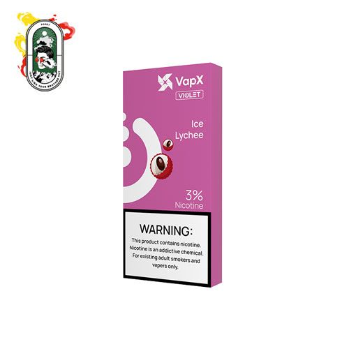  Pack 3 Đầu Pod VapX Violet YK6 kèm 1 Coil Ice Lychee Chính Hãng 