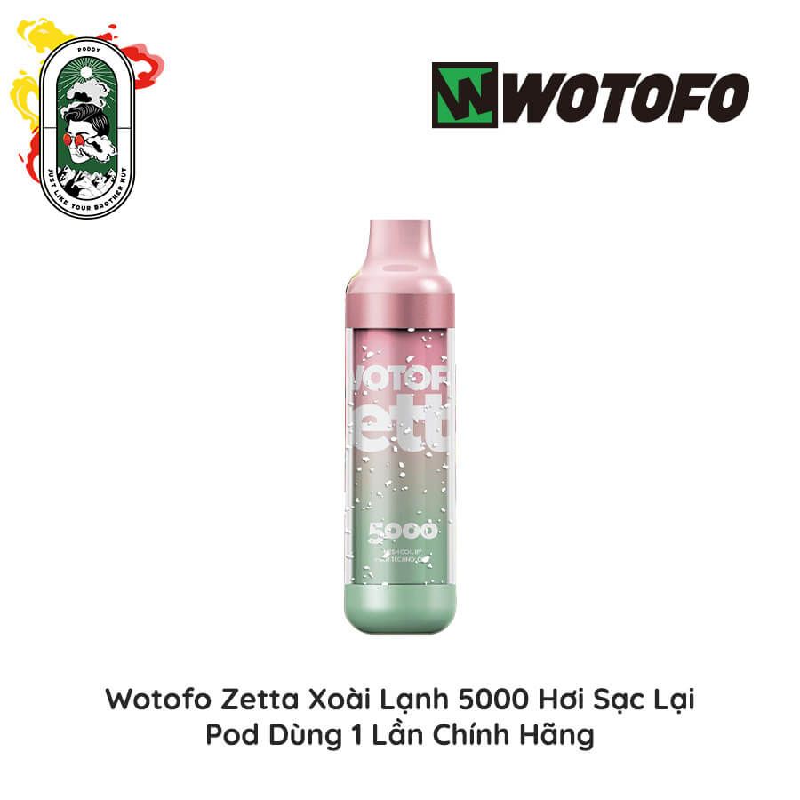  Pod Dùng 1 Lần Wotofo Zetta 5000 Hơi Vị Dưa Hấu Dâu Tây Chính Hãng 