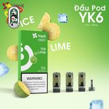  Pack 3 Đầu Pod VapX Violet YK6 kèm 1 Coil Ice Lime Chính Hãng 
