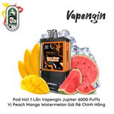  Pod Dùng 1 Lần 6000 Hơi Vapengin Jupiter Đào Xoài Dưa Hấu 50MG Chính Hãng 