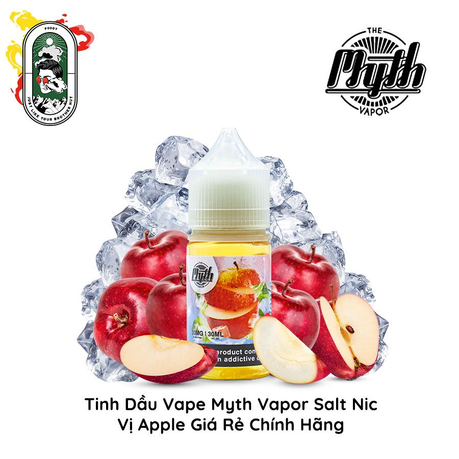  Tinh Dầu Vape Myth Vapor Salt Nic Táo Lạnh 30ML Chính Hãng 