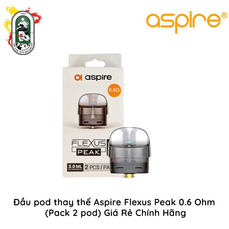  Đầu Pod Thay Thế Aspire Flexus Peak 0.6 Ohm – Pack 2 Pod Chính Hãng 