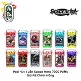  Pod Dùng 1 lần Space Hero 7000 hơi vị Vải Lạnh Chính Hãng 