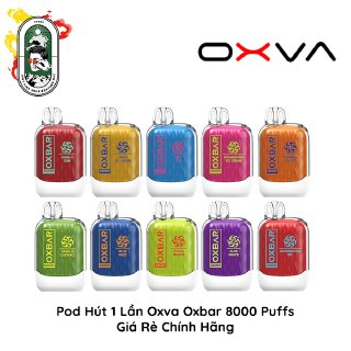  Pod Dùng 1 Lần Oxva Oxbar G8000 vị Bánh Vanilla Custard Chính Hãng 