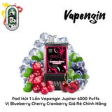  Pod Dùng 1 Lần 6000 hơi Vapengin Jupiter Việt Quất Anh Đào Nam Việt Quất 50MG Chính Hãng 