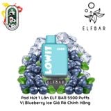  Pod Dùng 1 Lần Elfbar Lowit 5500 Hơi Blueberry Ice Chính Hãng 