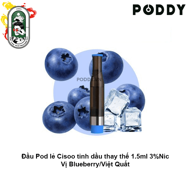  Đầu Pod VOVA Cisoo K1 Blueberry Việt Quất 30MG Chính Hãng 