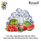  Tinh Dầu Vape Mỹ Brewell Salt Nic Dâu Dưa Hấu 30ml Chính Hãng 