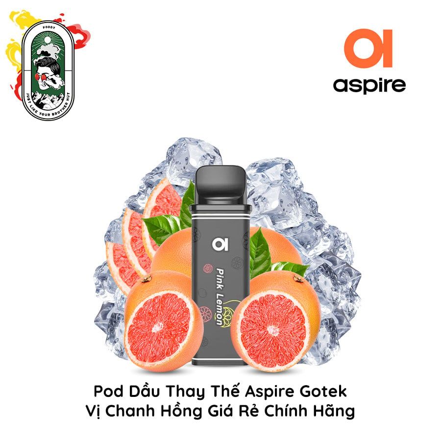  Đầu Pod Dầu Aspire Gotek Chanh Hồng Chính Hãng 