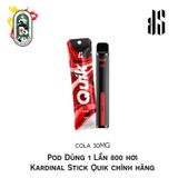  Pod Hút 1 Lần 800 hơi Kardinal Stick Quik Cola 30MG Chính Hãng 