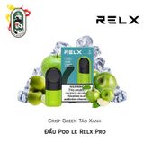  Đầu Pod RELX Pro Crisp Green Táo Xanh 30MG Pack 2 cái  Chính Hãng 