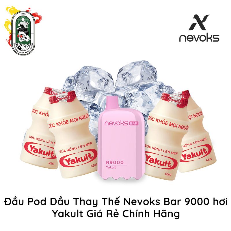  Đầu Pod Dầu Thay Thế Nevoks Bar R9000 Yakult Chính Hãng 