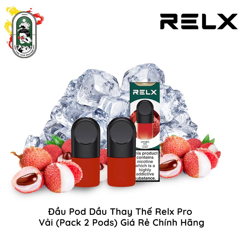  Đầu Pod Dầu Thay Thế Relx Pro Vải 1.9ml Pack 2 Pod Chính Hãng 