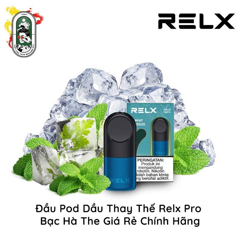  Đầu Pod Dầu Thay Thế Relx Pro Bạc Hà The Chính Hãng 