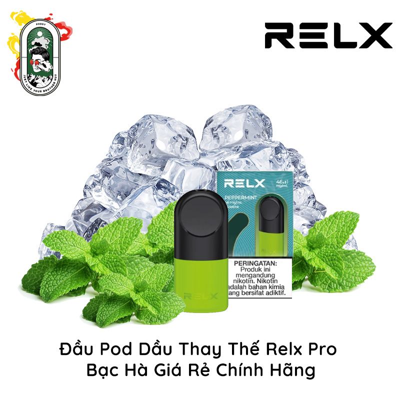  Đầu Pod Dầu Thay Thế Relx Pro Bạc Hà Chính Hãng 