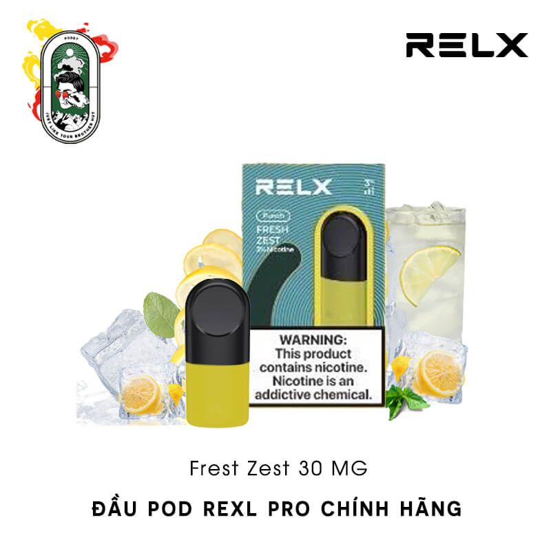  Đầu Pod RELX Pro Lime Sparkle Soda Chanh 30MG Chính Hãng 