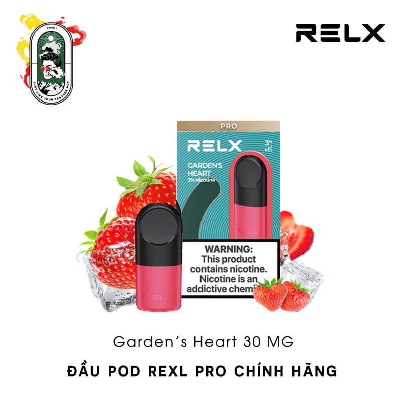  Đầu Pod RELX Pro Garden's Heart Dâu 30MG Chính Hãng 