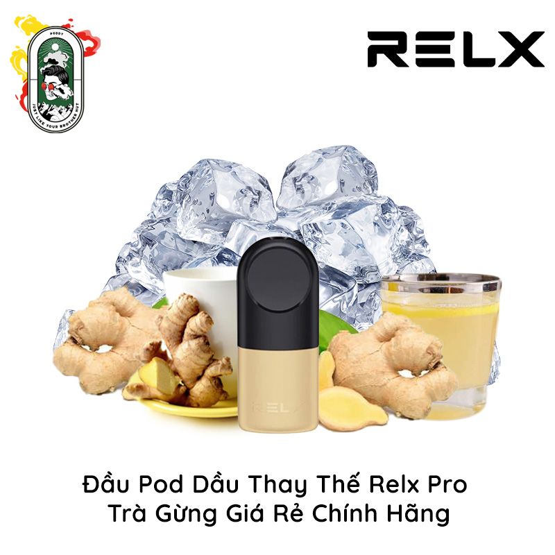  Đầu Pod Dầu Thay Thế Relx Pro Trà Gừng Chính Hãng 