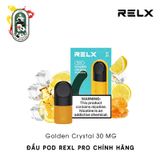  Đầu Pod RELX Pro Golden Crystal Trà Chanh Mật Ong 30MG Chính Hãng 