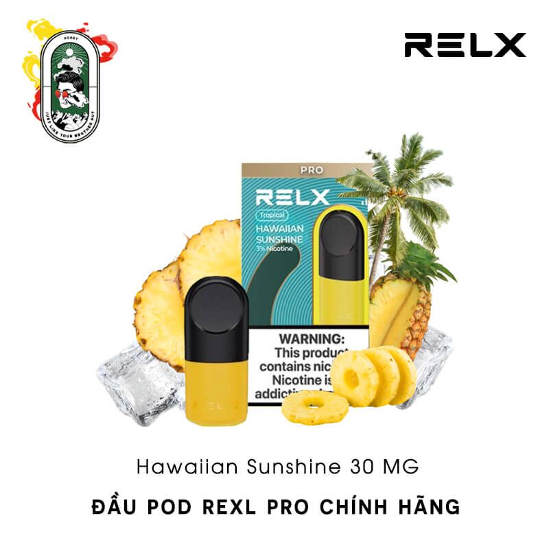  Đầu Pod RELX Pro Hawaiian Sunshine Thơm 30MG Chính Hãng 