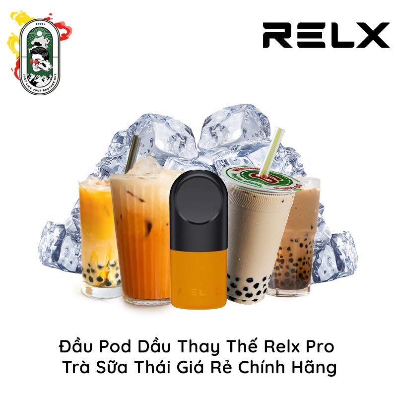  Đầu Pod Dầu Thay Thế Relx Pro Trà Sữa Thái Chính Hãng 