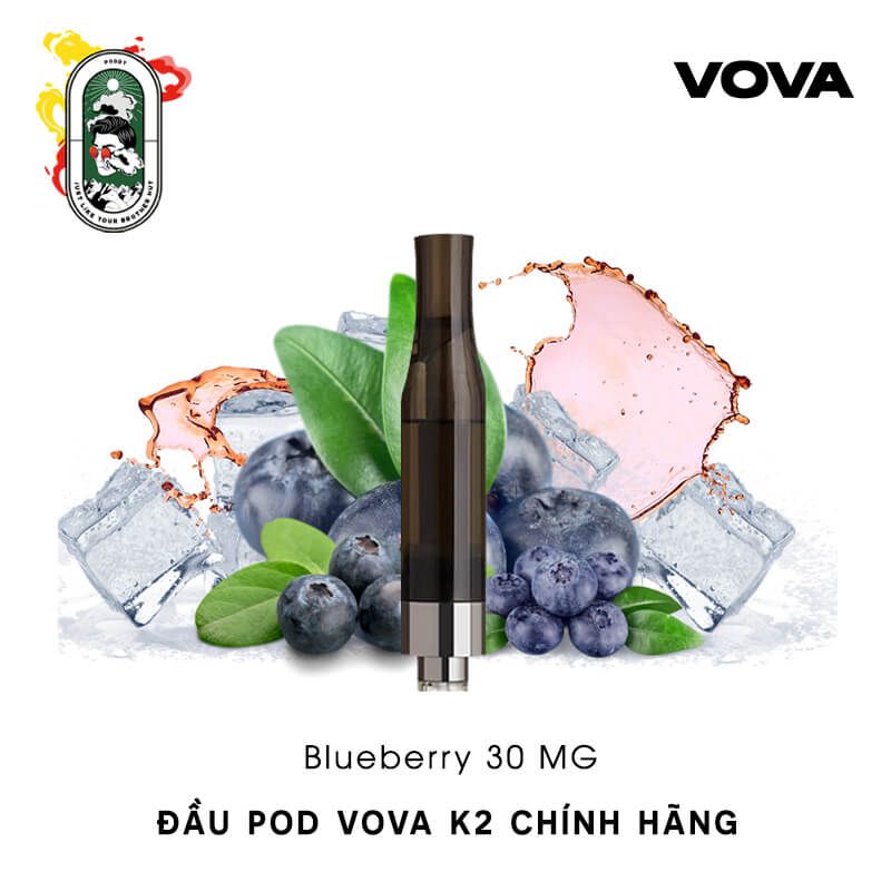  Pack 4 Đầu Pod Dầu Thay Thế VOVA K2 Blueberry Việt Quất Chính Hãng 