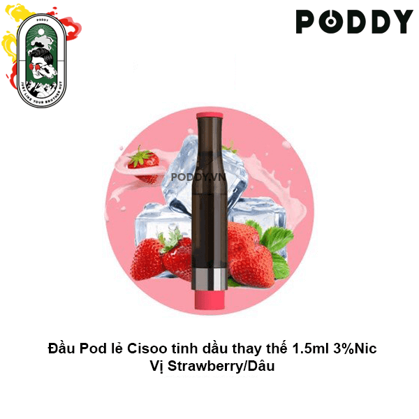  Đầu Pod VOVA Cisoo K1 Strawberry Dâu 30MG Chính Hãng 