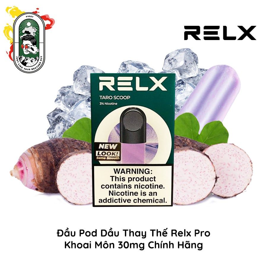  Đầu Pod Dầu Thay Thế Relx Pro Khoai Môn 30mg Chính Hãng 